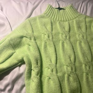 Green Vestique Turtleneck
